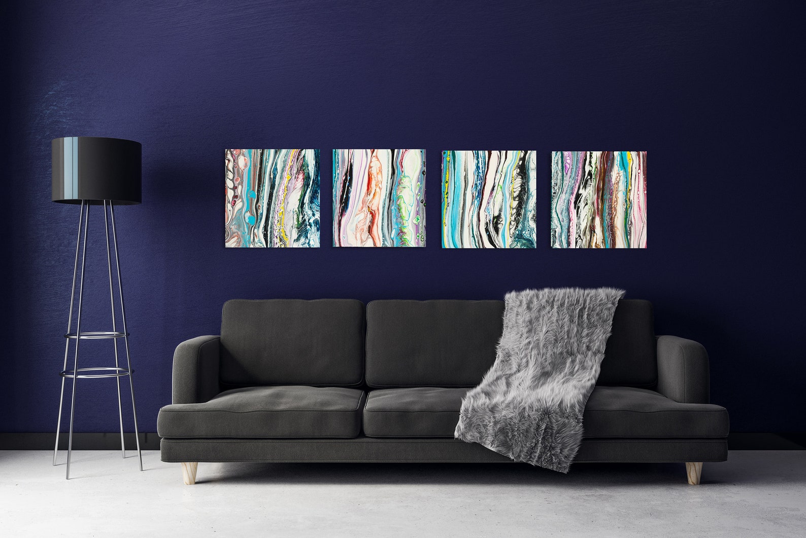 Printable Abstract Set of 4 Abstract Art Instant Download | Etsy