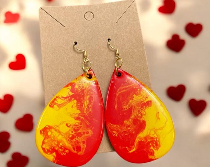 Red & Yellow Earrings