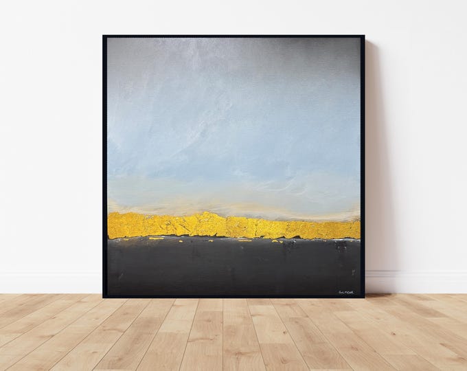 "The Gilded Shoreline" Original Painting