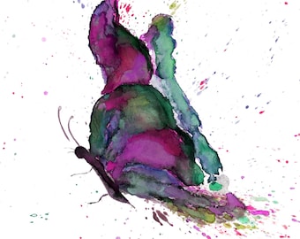 Butterfly Art, Watercolor Butterfly Print, Butterflies Art, Butterfly Painting, Butterfly Wall Art, Butterfly Decor, Giclee Butterfly Print