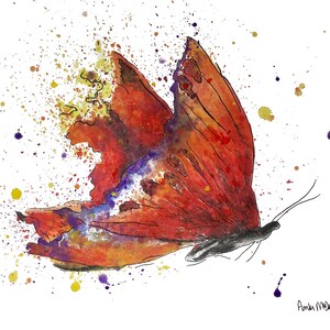 Printable Butterfly Art Print, Watercolor Butterfly, Watercolor ...
