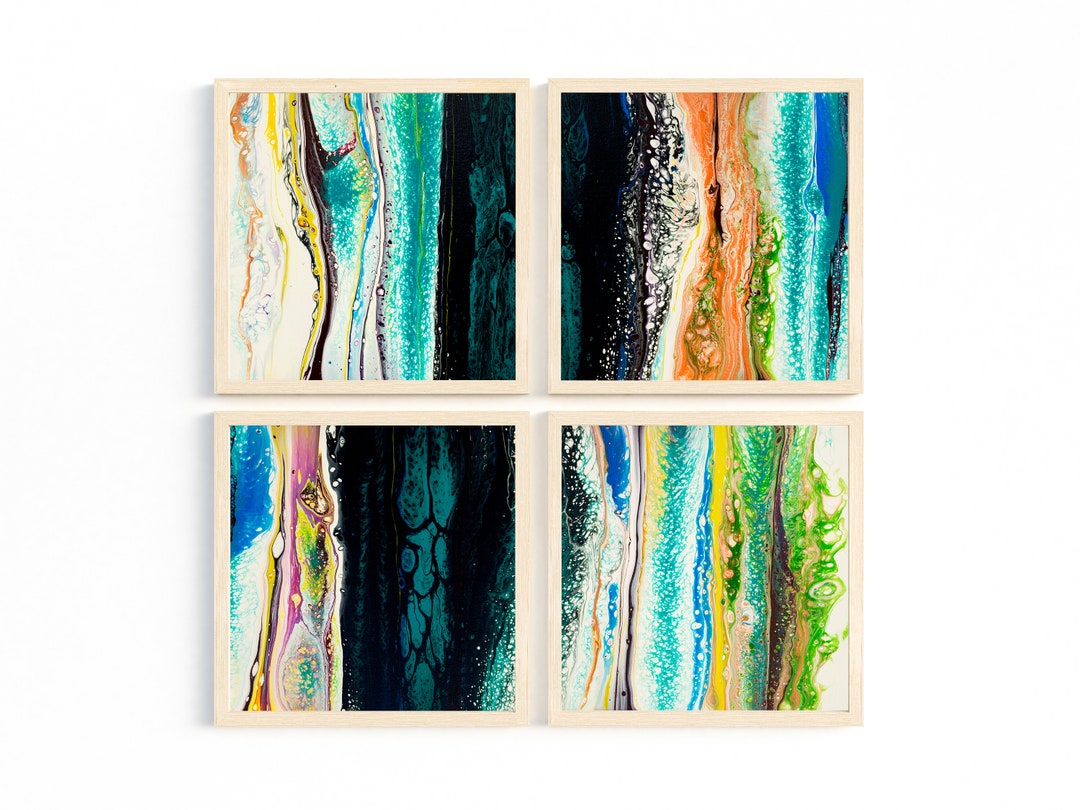 Printable Abstract Set of 4, Abstract Art, Instant Download Art ... Printable Abstract Set of 4, Abstract Art, Instant Download Art ...