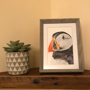 Puffin Watercolor Painting, Original Watercolor Puffin Painting, Puffin Painting, Mini PuffIn Painting, Puffin Art