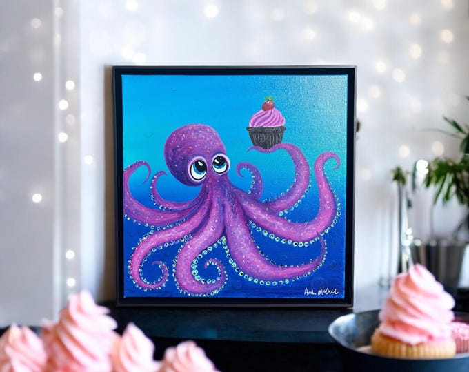 "Sweet treats down deep!" Framed Original Painting