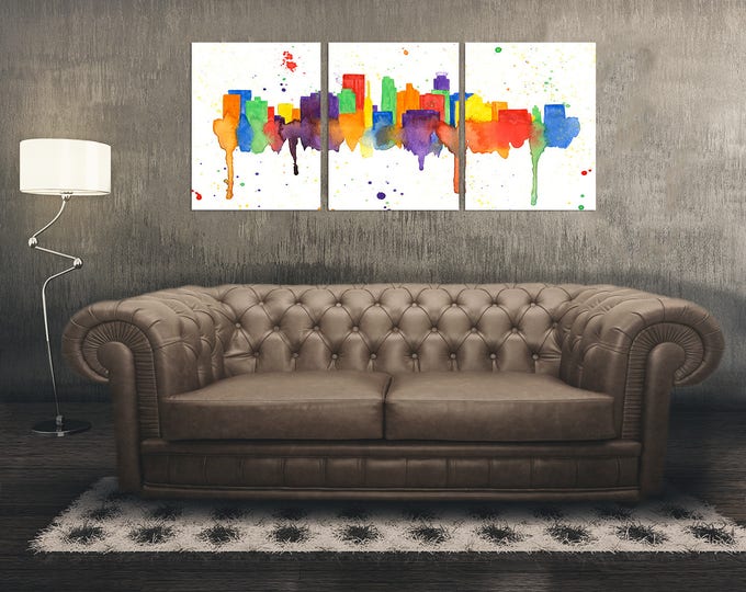 Minneapolis Skyline Print Set of 3