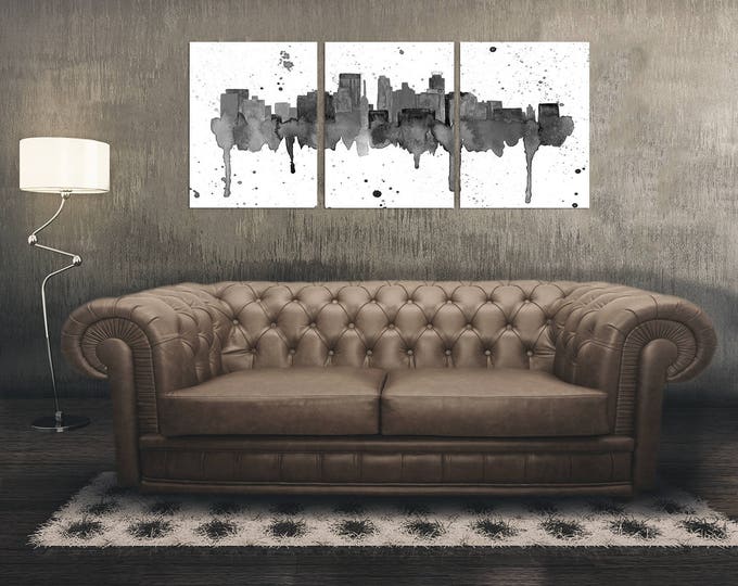 Minneapolis Skyline Print Set of 3