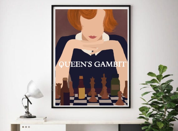 The Queen's Gambit Art Print Beth Harmon Room Decor -  Israel