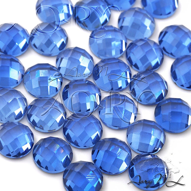 1pcs 6mm Lab Created Blue Spinel Material Blue Spinel Round Etsy