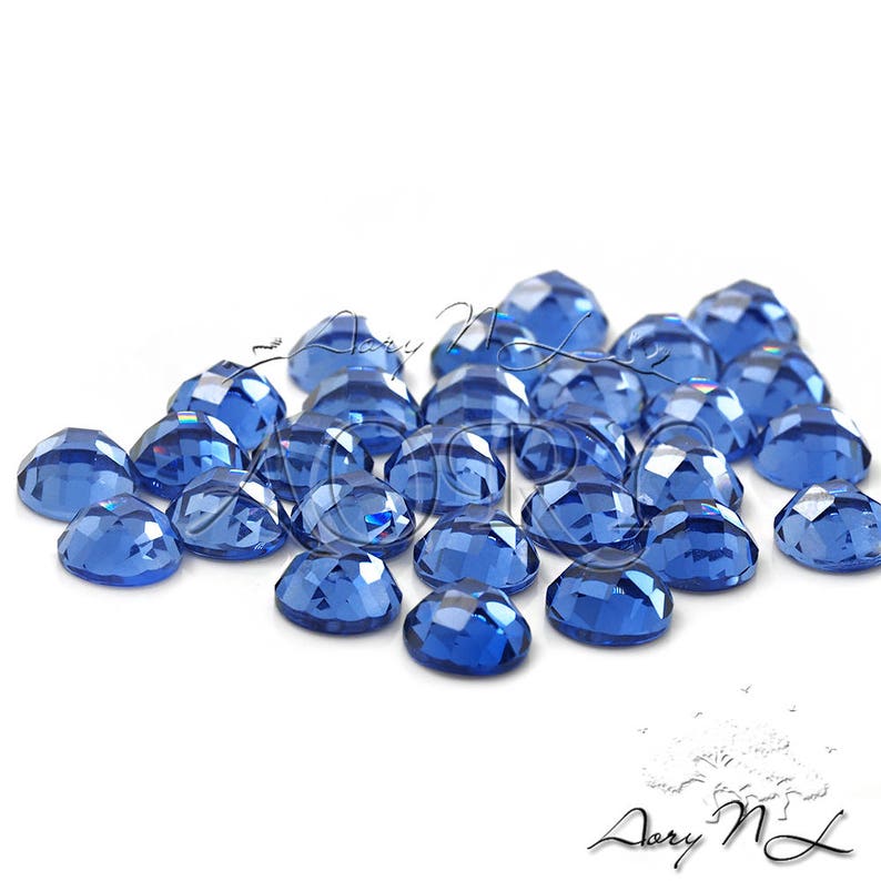 1pcs 6mm Lab Created Blue Spinel Material Blue Spinel Round Etsy