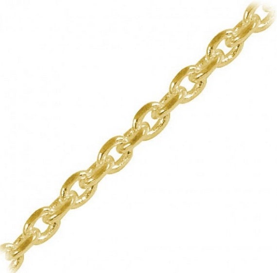 18k gold cable chain