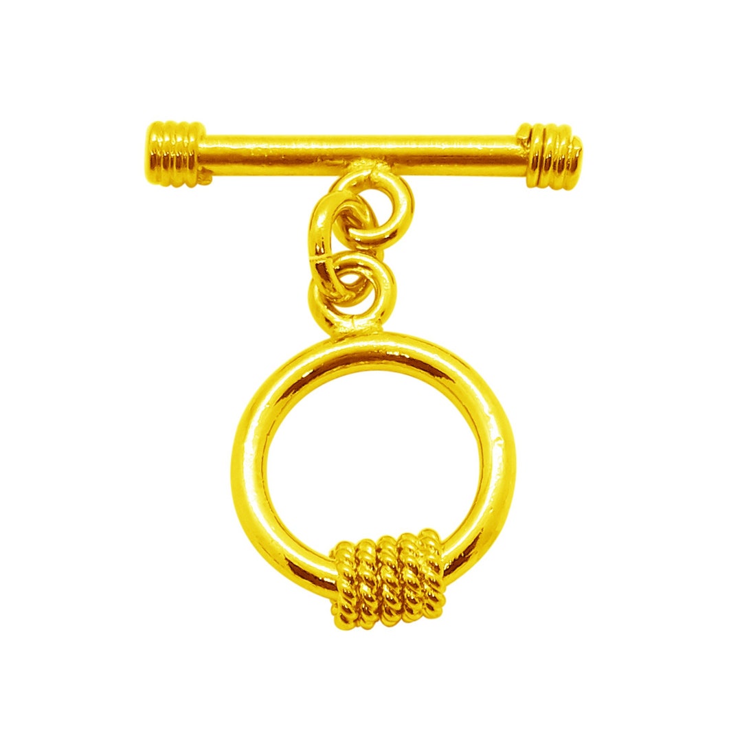 15mm 18K Gold Fill 1 Ring Extender Toggle Clasp Wholesale Etsy