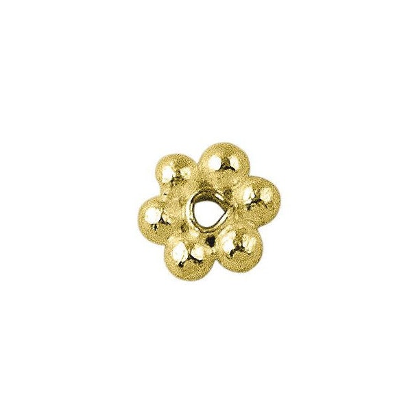 Flat Round Spacer Beads, Gold Filled Gear Shaped Spacer Bead for Bracelet  Necklace Supply, Big Hole Rondelle Spacer Beads, SP097 - BeadsCreation4u