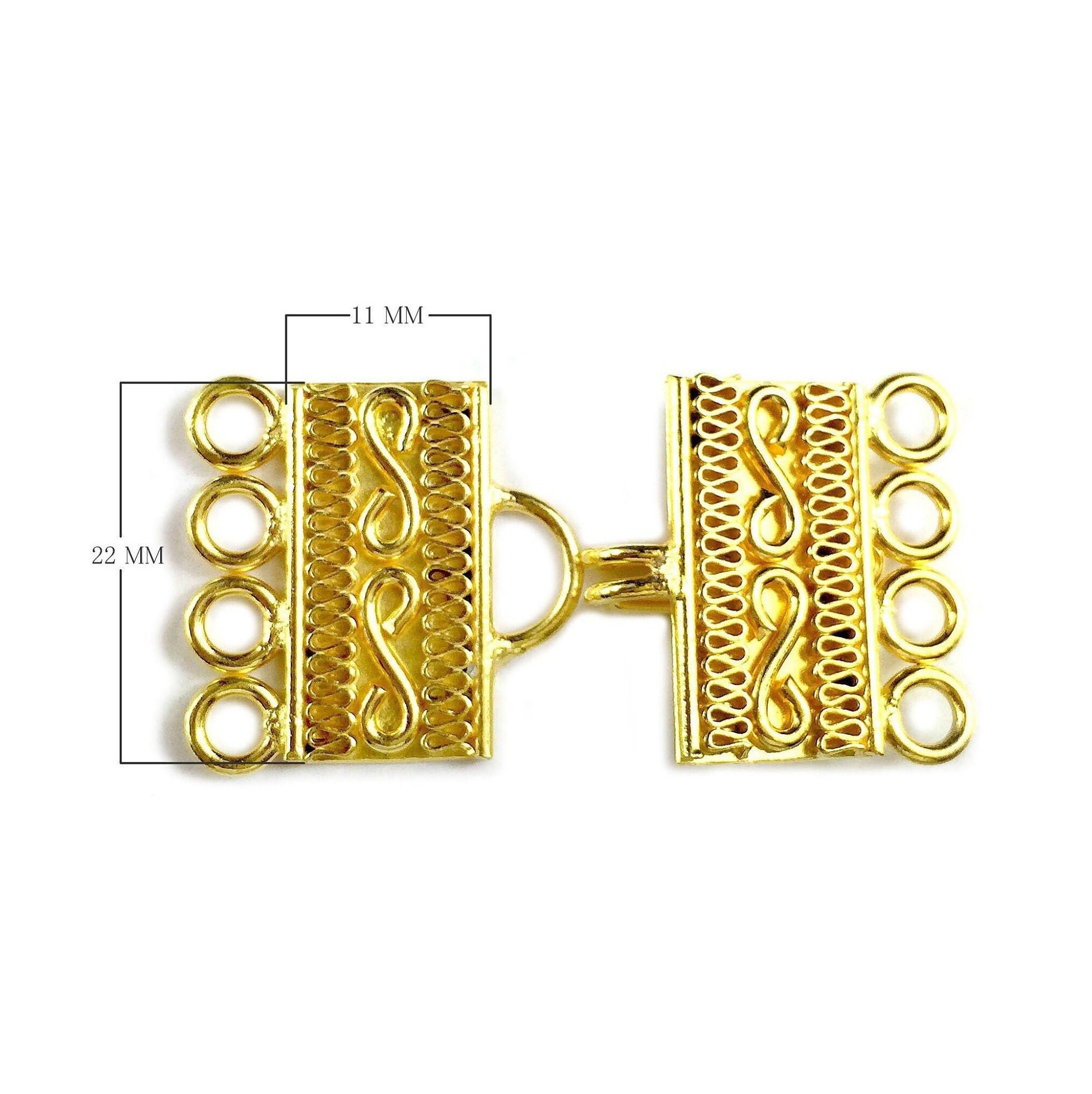 14K MULTI-STRAND CLASP - BEST FOR NECKLACE LAYERS | Judith Poe Design