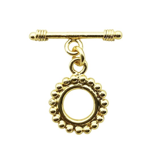 17mm 18K Gold Fill 1 Ring Extender Toggle Clasp Gold Fill Etsy