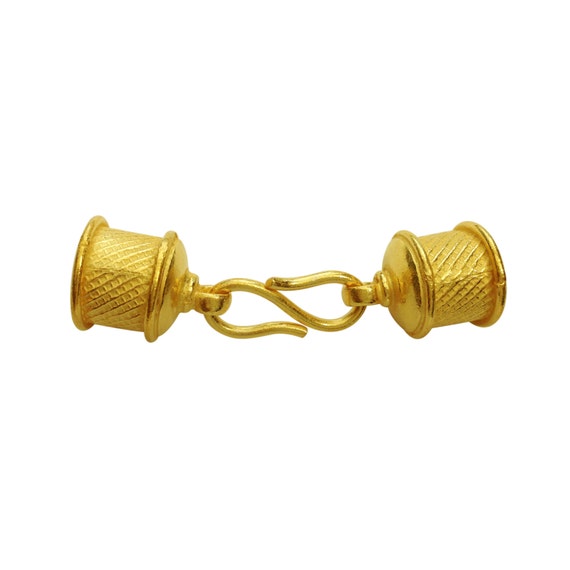 1 SET 18x14mm 18K Gold Fill End Cap Gold Fill Finding GF Bead