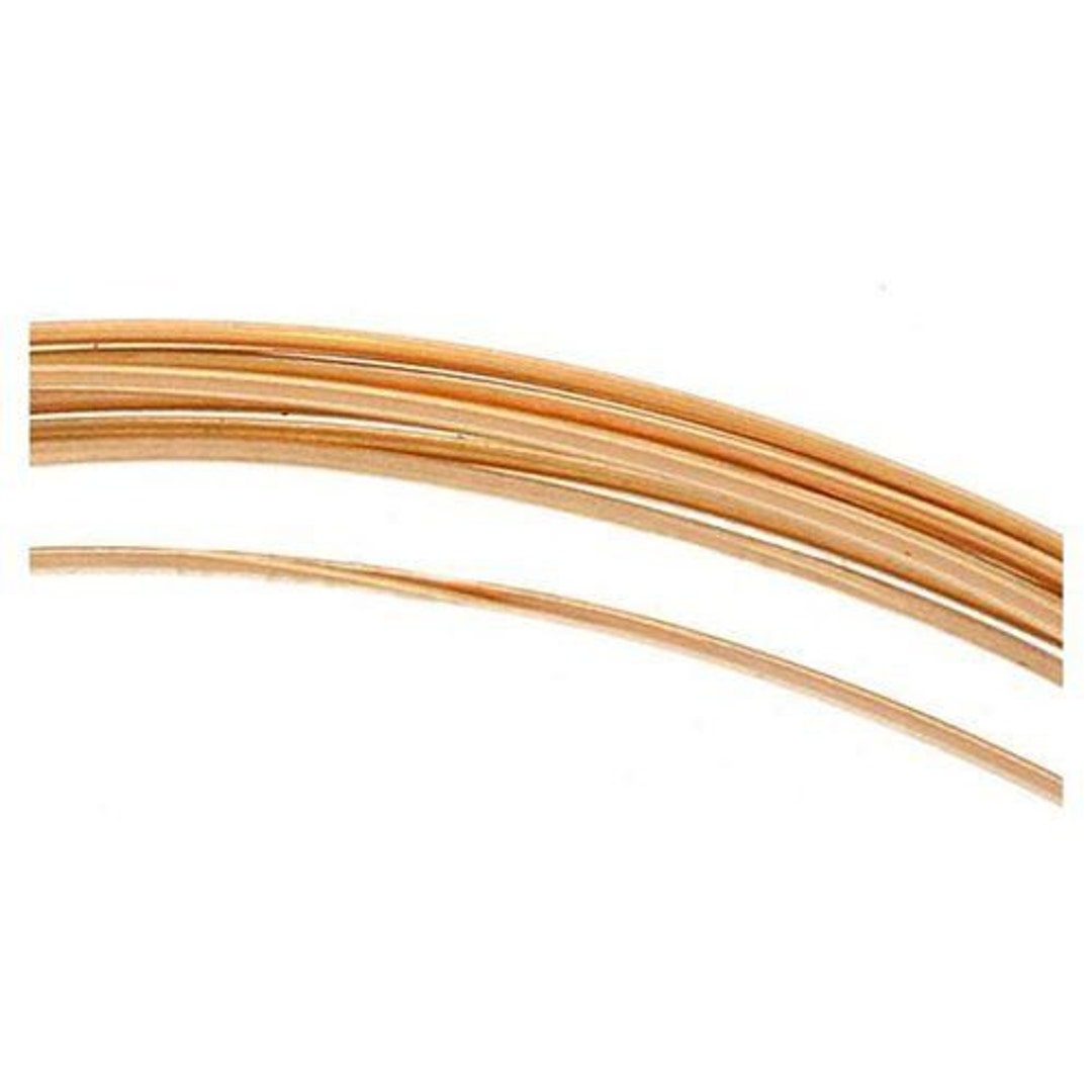 22 Gauge 18K Goldfill Round Halfhard Wire Made in USA Etsy