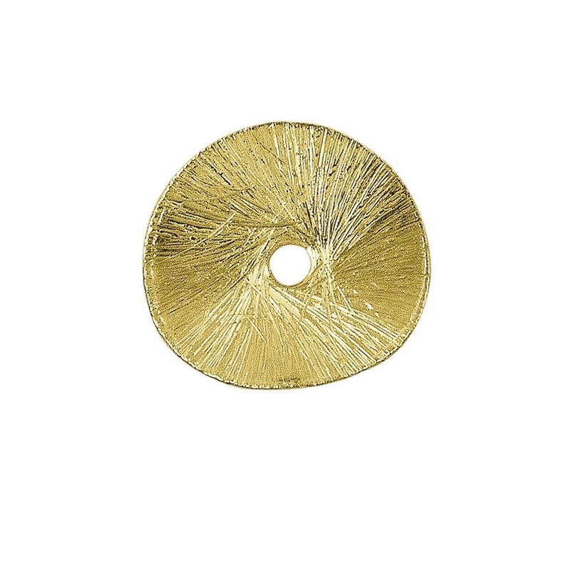 12 PCS 10mm 18K Gold Fill Wavy Brushed Bead Gold Fill Bead Findings Wholesale Pricing GF Bead Gold Fill Findings