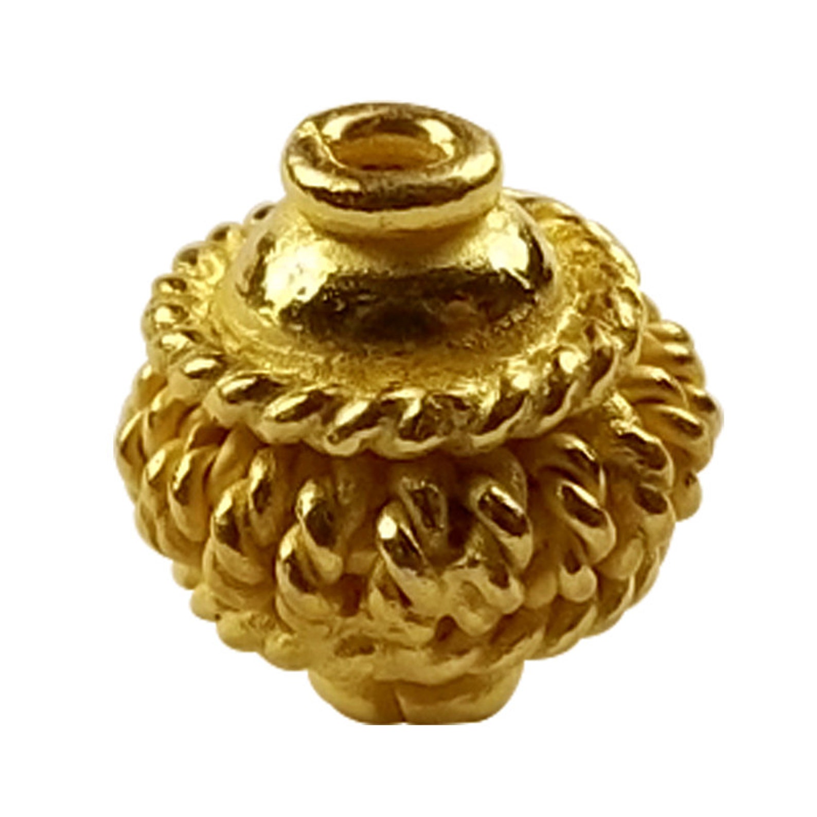 3 PCS 10mm 18K Gold Fill Matte Spacer Bead Gold Fill Etsy