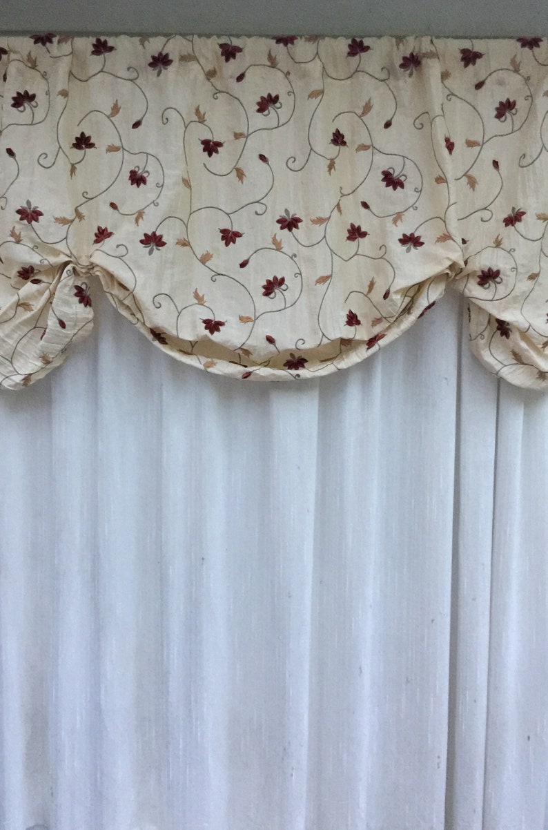 Window Valance Swag Valance Poof Valance Formal Window Etsy