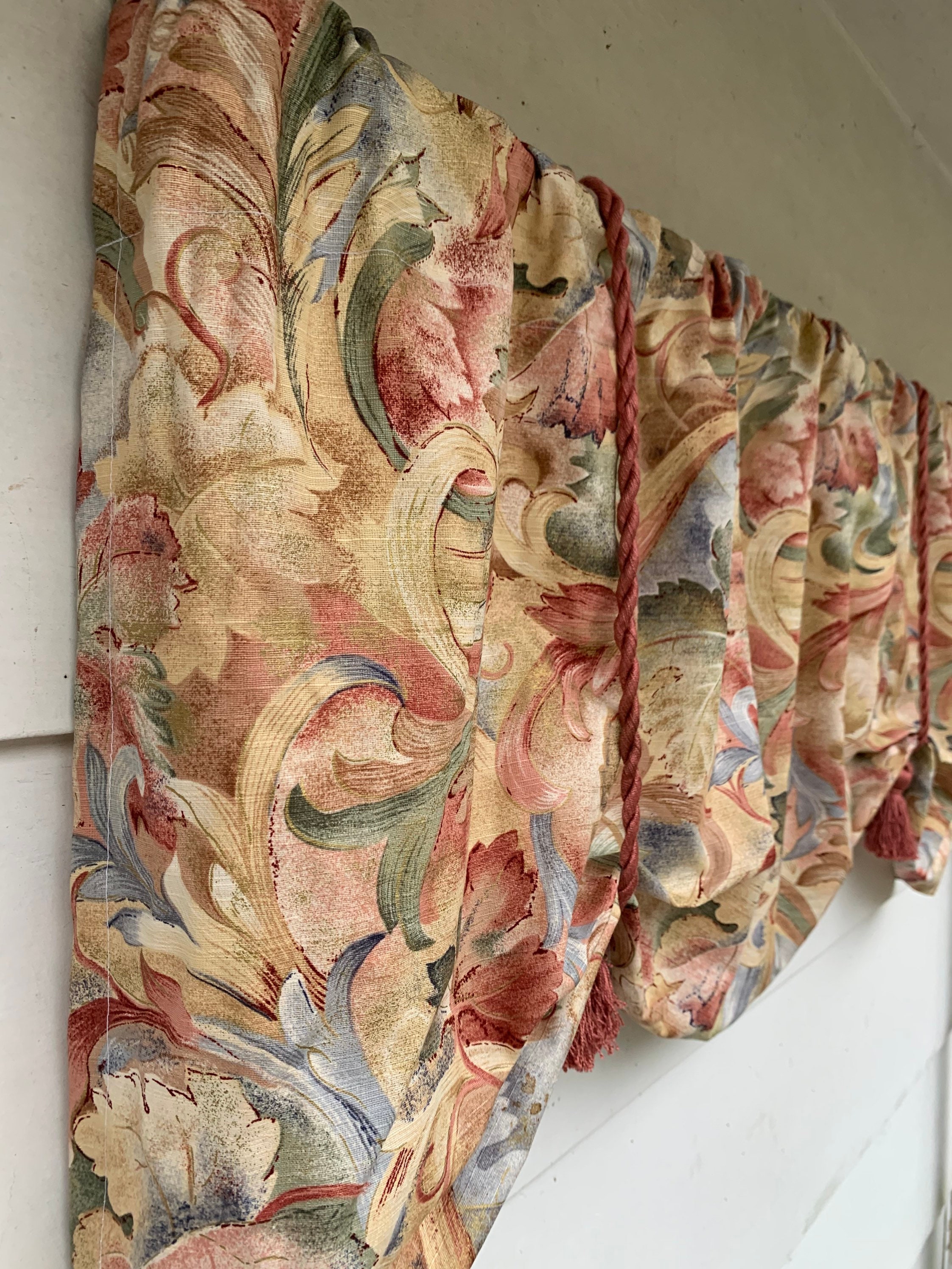 Multicolor Valance Multi Color Window Valance, Tie up Valance - Etsy