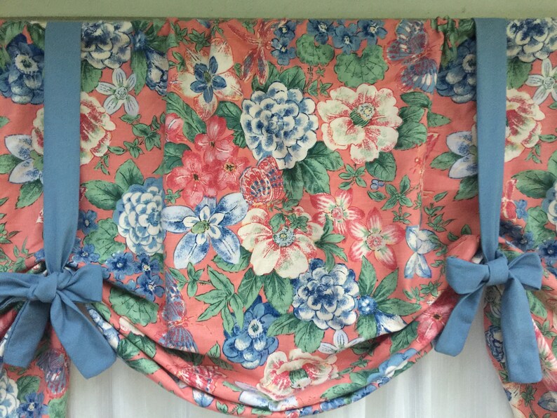 Tropical Window Valance Floral Nursery Valance Girls Nursery Etsy