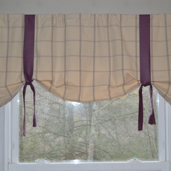Purple Valance Etsy