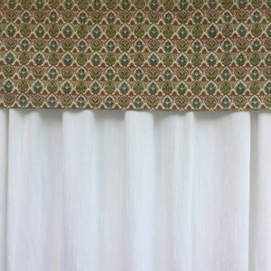 Valance de cocina valance del baño gris azulado verde rojo | Etsy