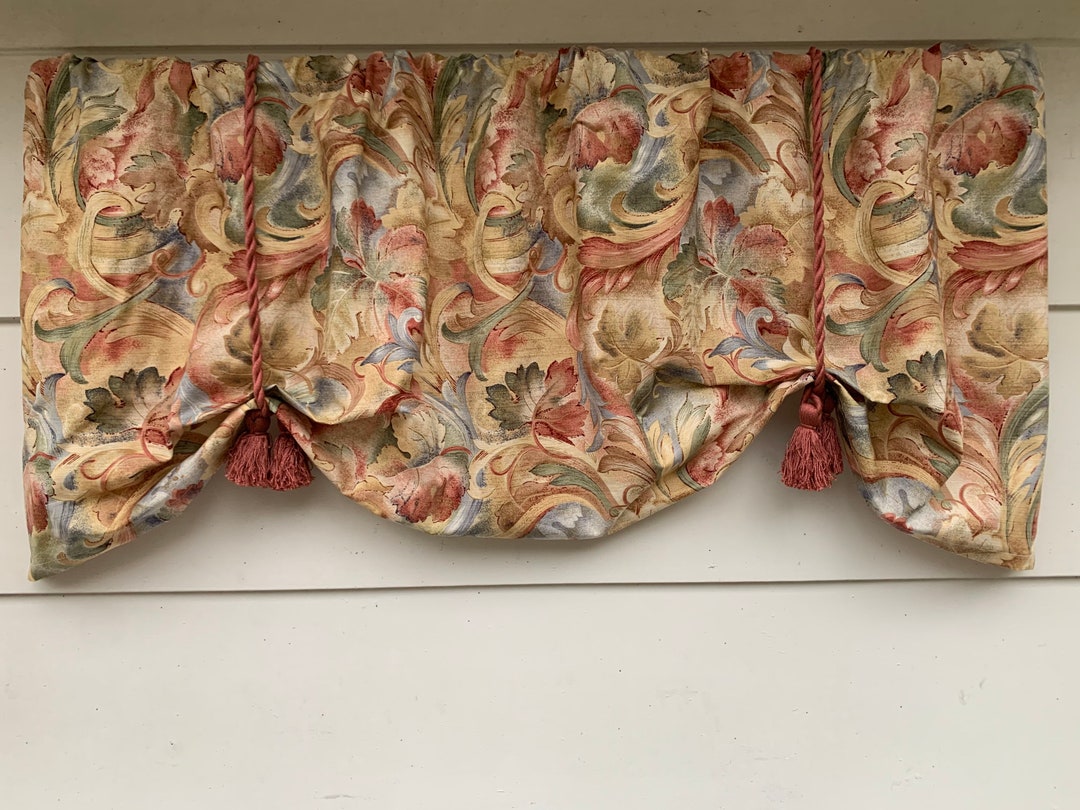 Multicolor Valance Multi Color Window Valance, Tie up Valance - Etsy