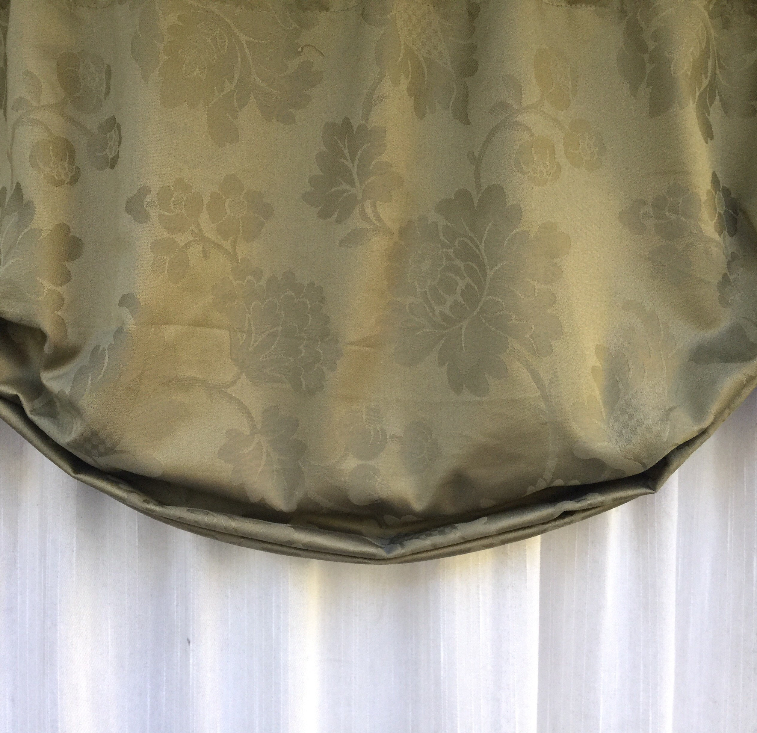 Sage green window valance olive green valance floral design Etsy
