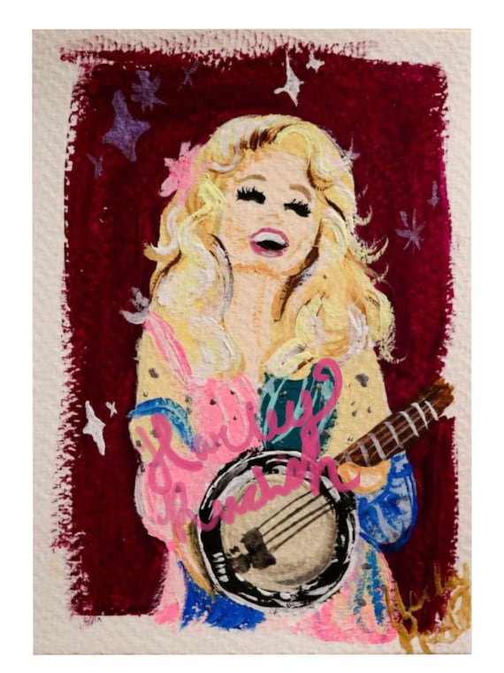 Dolly Parton coat of many colors downloadable Painting Print