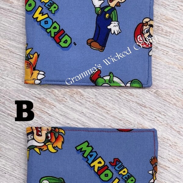 All Time Favorite, Wallet, Fabric Wallet, Kids Wallet, First Wallet, Gamer's Wallet, Plumbing Bros Wallet, Washable Wallet, Mario, Luigi