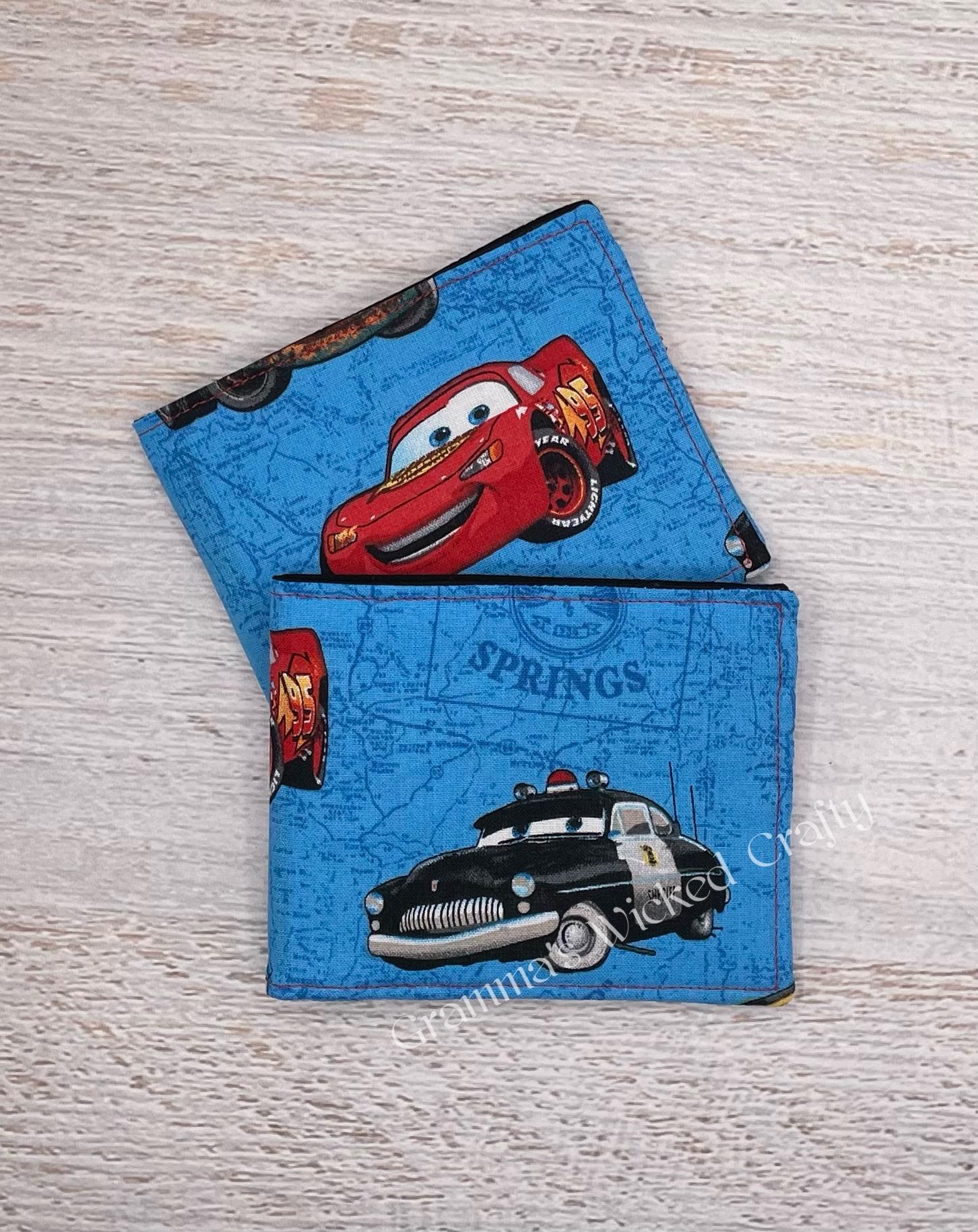 Wallet, Kids Wallet, Adult Wallet, First Wallet, Race Car, Lightning Wallet, Fabric Washable Wallet, Car Wallet, Fun Wallet, Coin Pocket