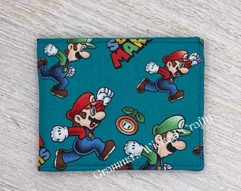 All Time Favorite, Wallet, Fabric Wallet, Kids Wallet, First Wallet, Plumbing Bros Wallet, Video Game Theme Wallet, Mario, Luigi