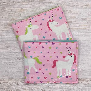 Wallet, Kids Wallet, Adult Wallet, First Wallet, Unicorn Wallet, Fabric Washable Wallet, Unicorns, Fun Wallet, Coin Pocket