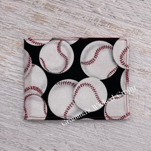 Cartera, Cartera para niños, Cartera para adultos, Primera cartera, Cartera de béisbol, Niños de verano, Cartera lavable de tela, Cartera divertida, Bolsillo para monedas
