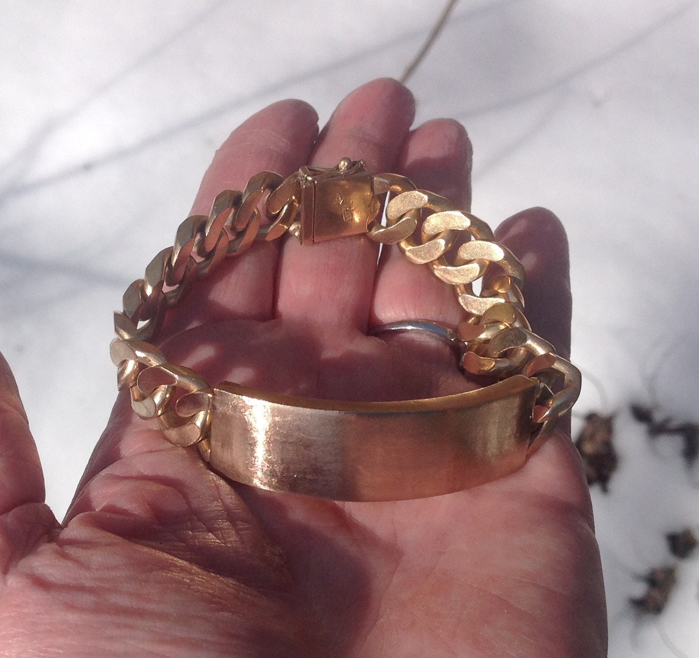 Rose gold deals mens bracelet