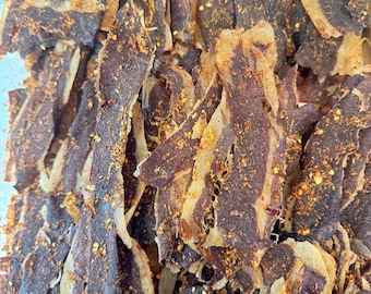 Sweet & Spicy Honey Garlic Thin Crispy Beef Jerky Chips 3.5 oz