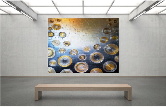 Impasto Painting Palette Knife Brush Metallic Silver And Gold Etsy
