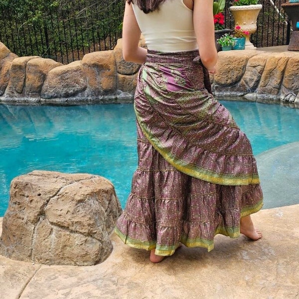 Upcycled Vintage 1997 Power Rangers Maxi Skirt S/M main image 1