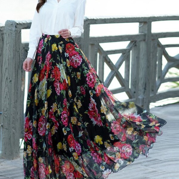 Custom Chiffon Full Skirt - Chiffon