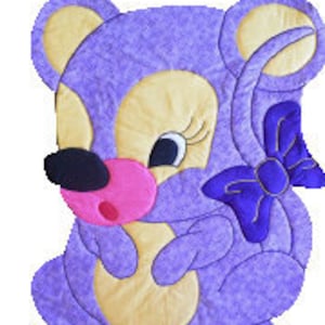 Mouse Quilt Patterns Baby Blanket Pattern Quilt Boy Pattern Quilt Girl Easy Quilt Pattern Animal Sewing Baby Quilt Kit Kiddie Komfies 105