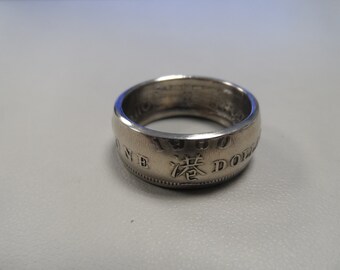 lovely 20th anniversary or birthday present. Hong Kong 20 cent gold plated adjustable ring
