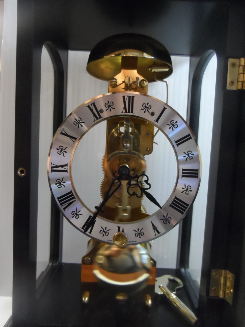 Vintage Franz Hermle & John Mechanical Mantle Clock 791 081 Etsy