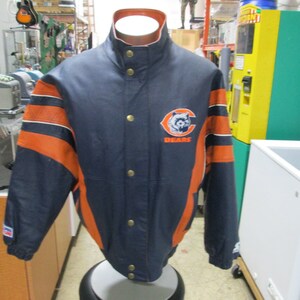 NFL Proline Starter Chicago Bears Leather Jacket, Medium