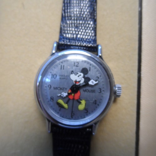 Mickey Mouse 50th Anniversary 1978 online Limited Registered Edition Watch# A2019 By Bradley/Elgin National Industries, Walt Disney Productions