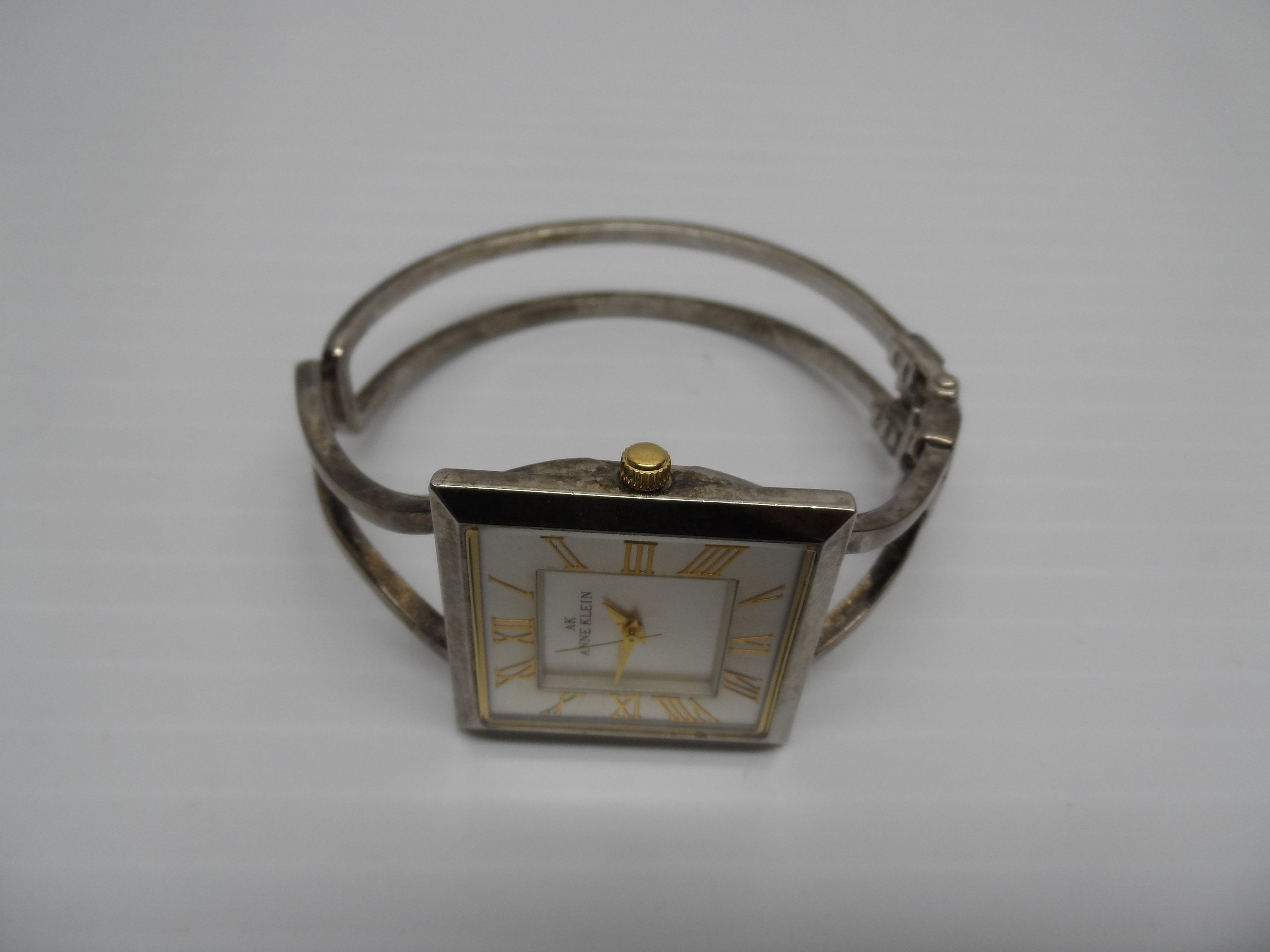 Anne Klein Women\'s Silver Gold Japanese Quartz Fashion Bracelet Square Watch Amazon.com: Anne Klein Women main image 2