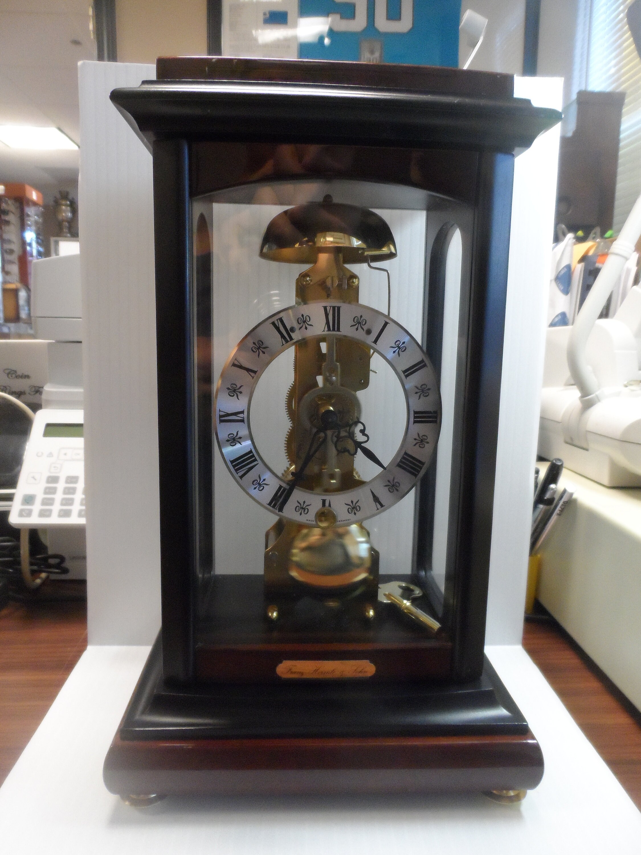 Vintage Franz Hermle & John Mechanical Mantle Clock 791 081 Etsy