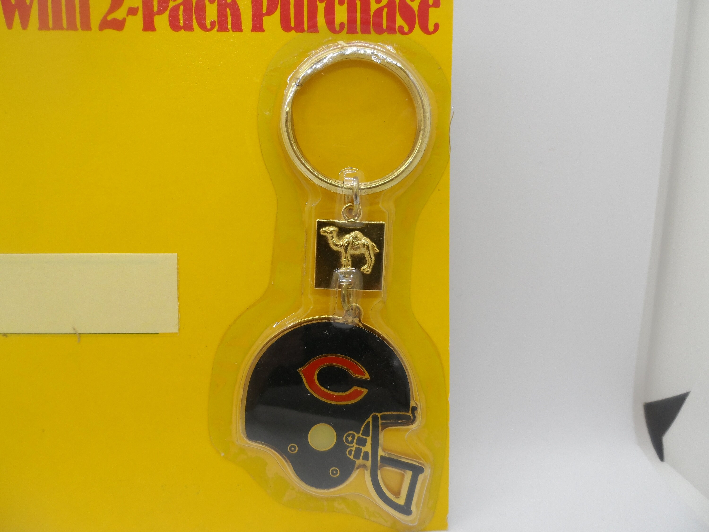 Chicago Bears Key Chain Promotional Camel Cigarette 1986, NOS (new Old  Stock)