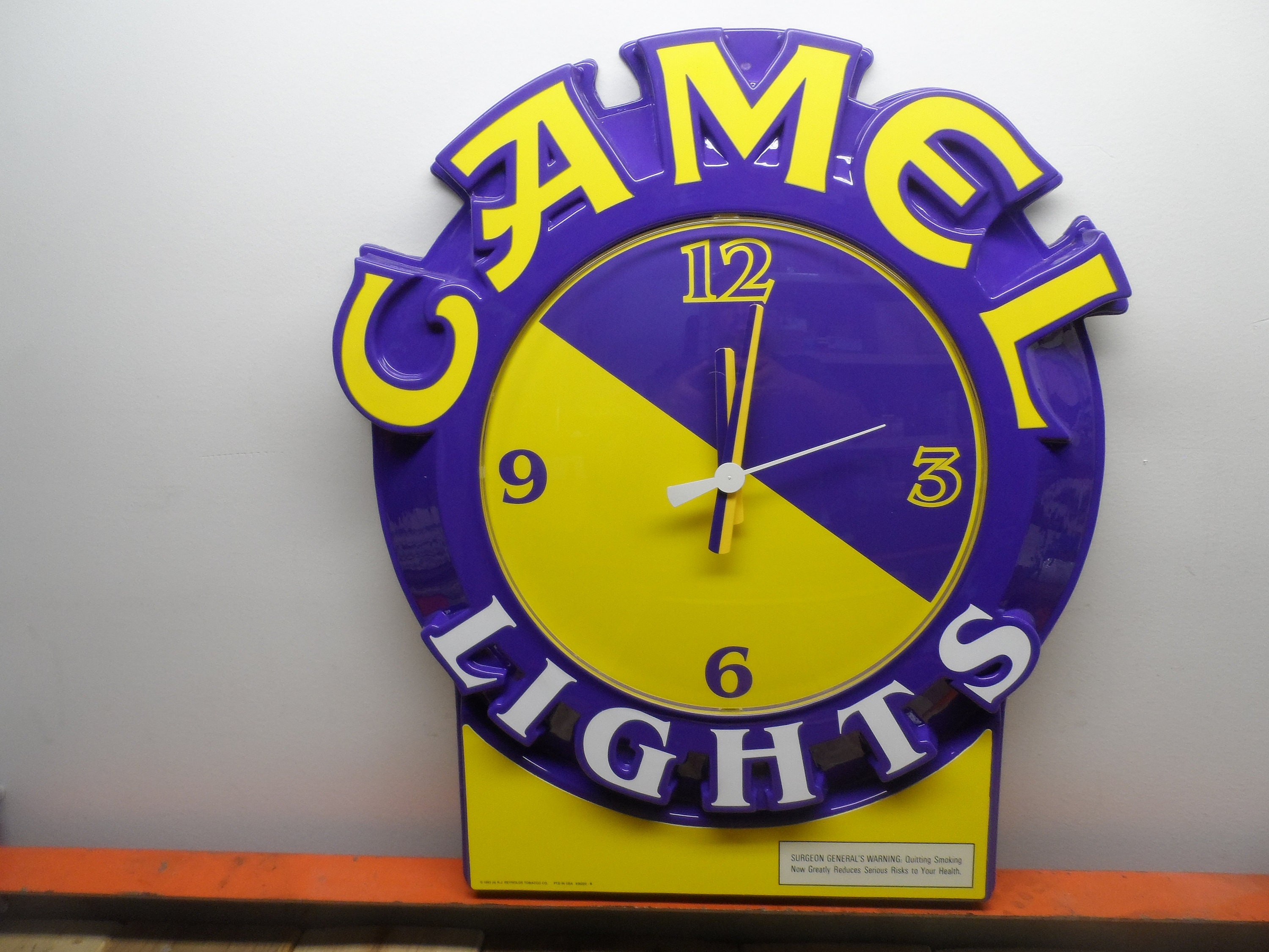 1993 Camel Light Wall Clock