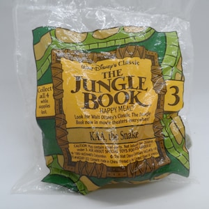 Vintage KAA The Snake from the Jungle Book McDonalds Toy